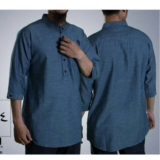 SAMASE KEMKO 3/4 BLUE DENIM