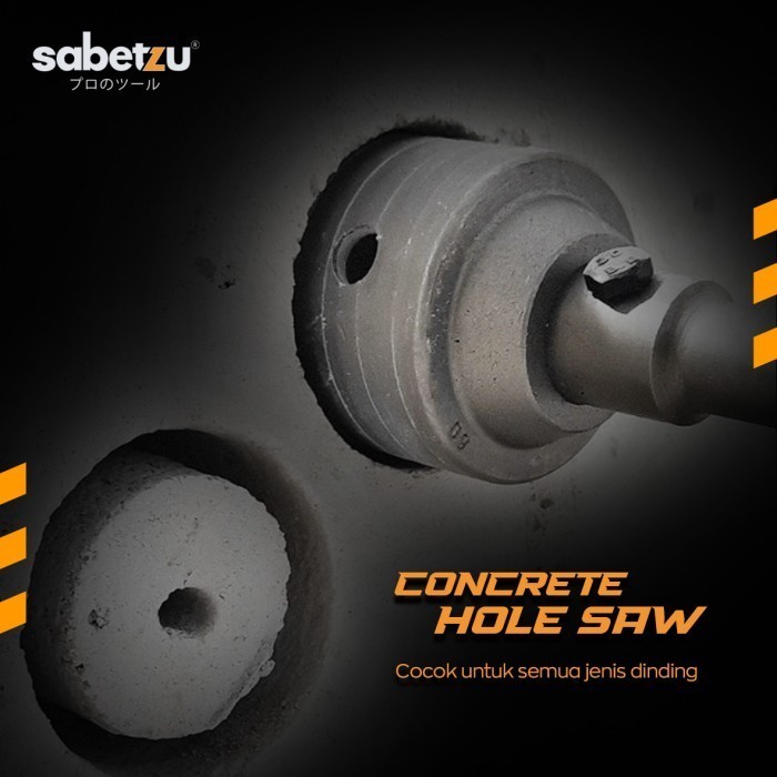 SABETZU Hollow Core Drill Bit SDS Adaptor 30 35 40 mm Mata Bor Beton