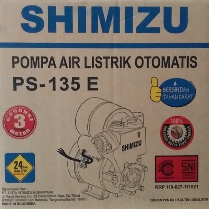 Pompa Air Shimizu Ps135E 125Watt Otomatis Ready