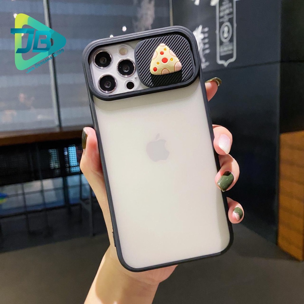 SOFTCASE SLIDE PELINDUNG KAMERA CHEESE 3D IPHONE 6 6+ 7 7+ 8 8+ SE 2020 X XR XS MAX 11 12 13 MINI PRO MAX JB5093