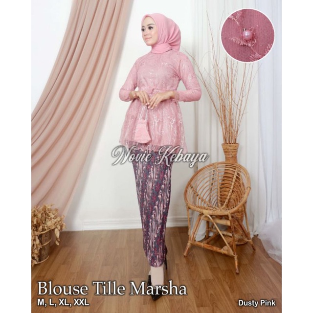 KEBAYA ORIGINAL//KEBAYA MODERN//BLOUSE  TILLE MARSHA//By Novie Kebaya