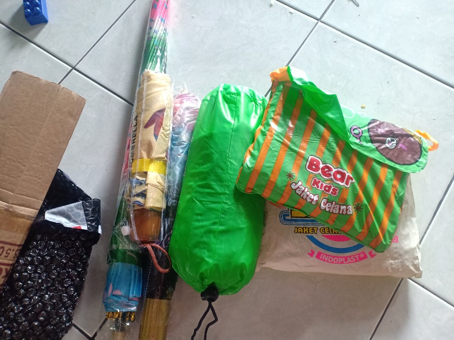 Payung / Payung Saten / Payung Lipat 2  Satin / Payung Mini Lipat 2 Motif