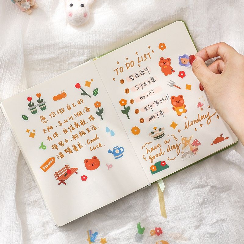 

1 Lembar Sticker Cute Beruang / Bear