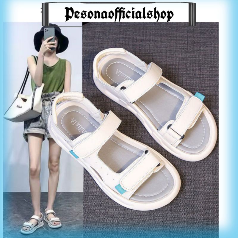 COD POS 0088 Sepatu Sandal Wanita / Sandal Tali Santai Wanita Sandal Casual Wanita  Korea Import