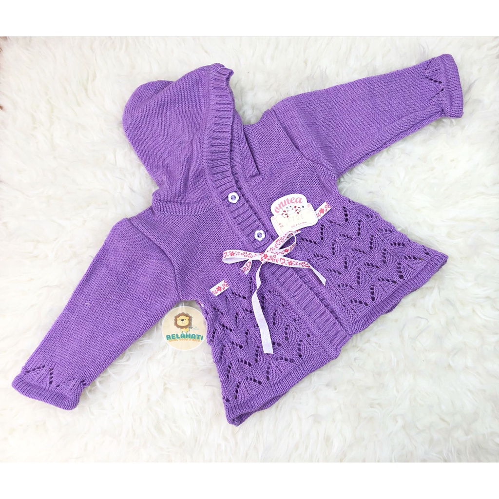 Jaket Bayi Rajut Onnea Warna Topi Laki Perempuan-4