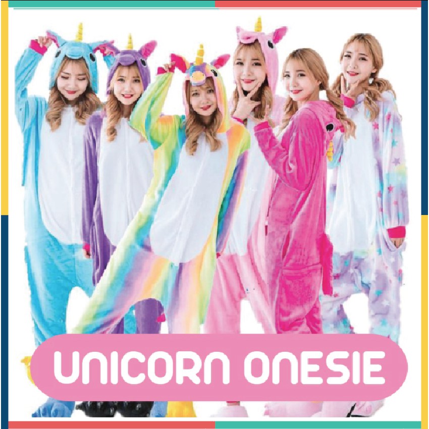 ONESIE UNICORN NEW STAR COSMIC AURORA KARAKTER PIYAMA KOSTUM COSPLAY DEWASA