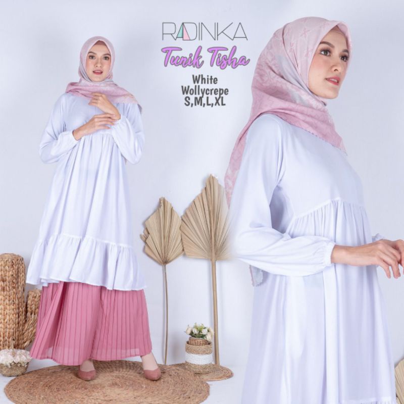 Radinka Tunik Dewasa Polos Baju Atasan Wanita Muslim