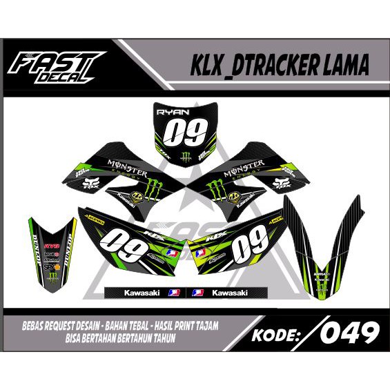 Decal sticker klx lama_dtracker lama49