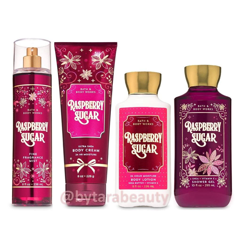 Bbw Bath And Body Works Raspberry Sugar Fragrance Mist Body Lotion Cream Shower Gel Shopee Indonesia