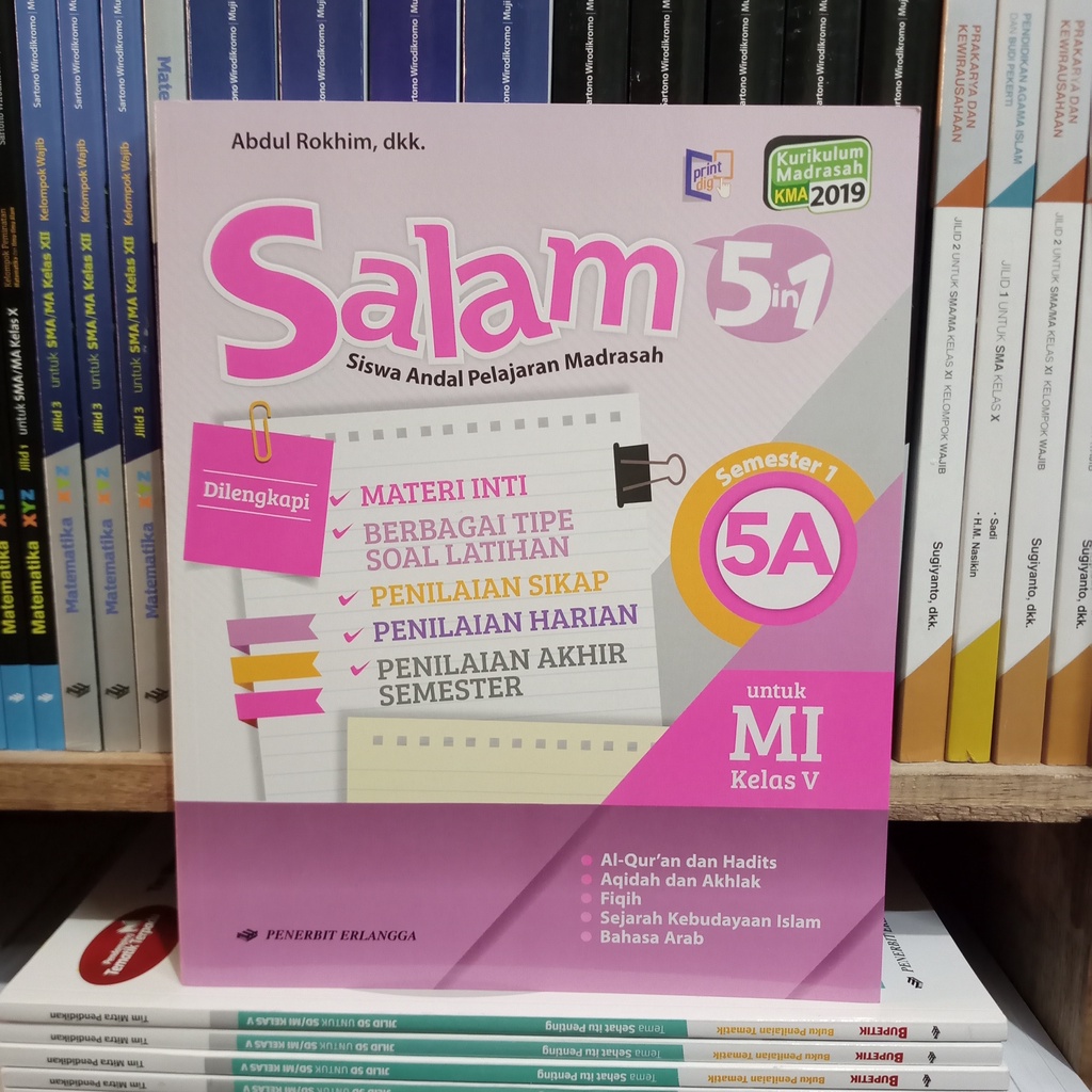 PAKET SALAM 5A &amp; 5B KELAS 5 MI KMA2019 ERLANGGA