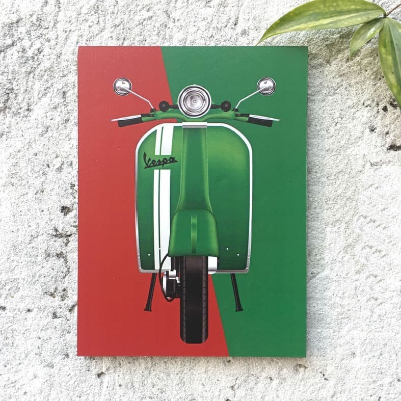 Wall Decor Vespa - Hiasan dinding Kamar/Rumah - Decor ART RETRO VESPA - Pajangan Ruang Tamu.