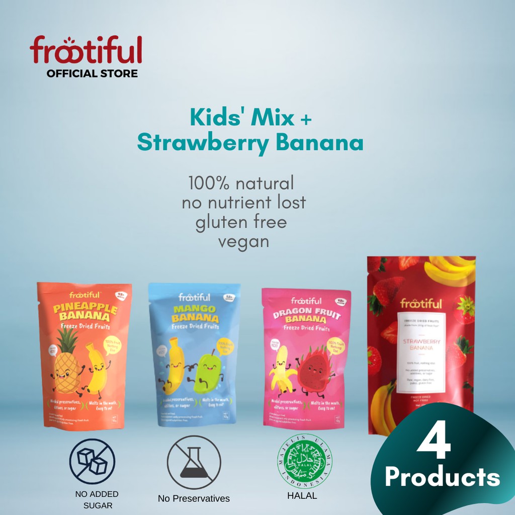

Paket Frootiful Kids And Strawberry Banana 20gr