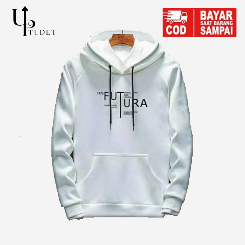 HOODIE SWEATER JAKET FUTURA PUTIH / PRIA WANITA UNISEX