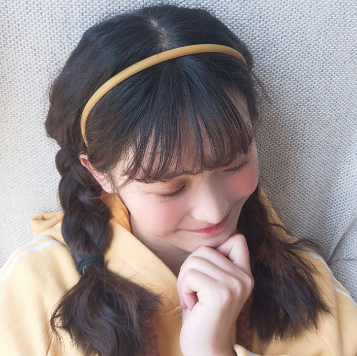 [ Korean INS Style Candy Color Headbands ] [ Girls Anti-Slip Simple Style Hair Hoop ] [Headwear For Washing Face Makeup]