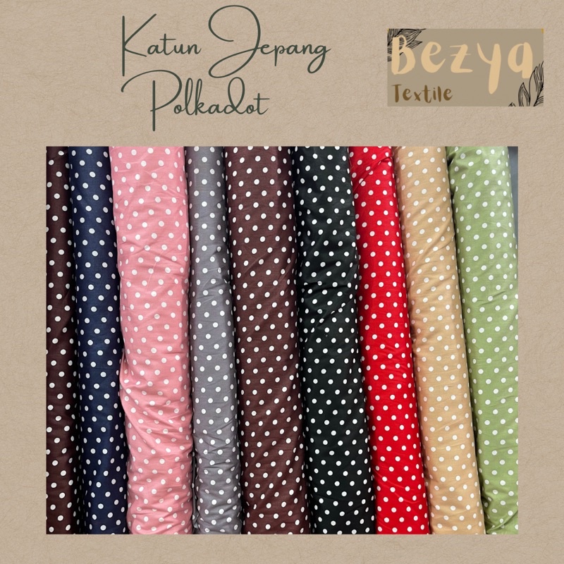 KATUN JEPANG POLKADOT/ KATUN POPLIN/ KATUN JEPANG/ KATUN POPLIN JEPANG/ KATUN JEPANG PREMIUM