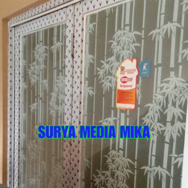 

Stiker Kaca Art White bamboo