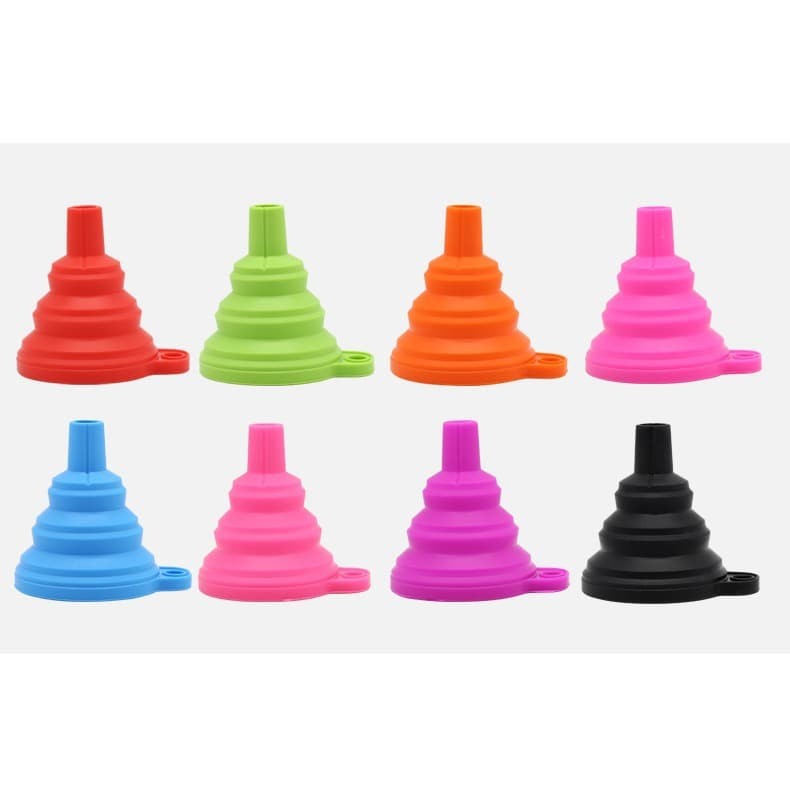 Terbaru!! Corong Lipat Portable Karet Silikon / Collapsible Mini Funnel Serbaguna