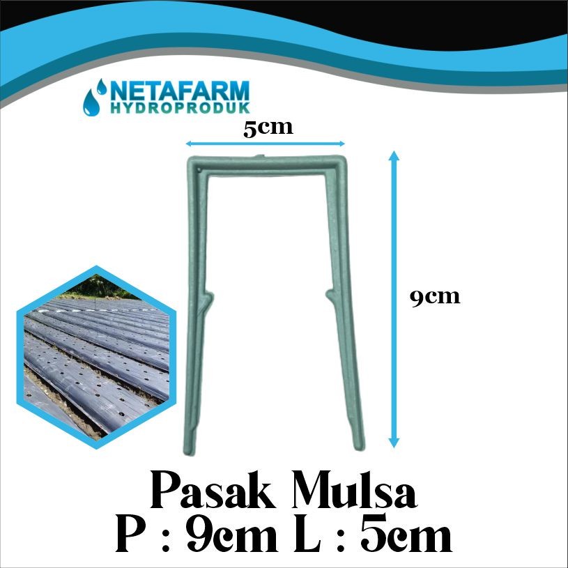 Pasak Penusuk Pengikat Penjepit Plastik Mulsa 9 cm - 10 pcs