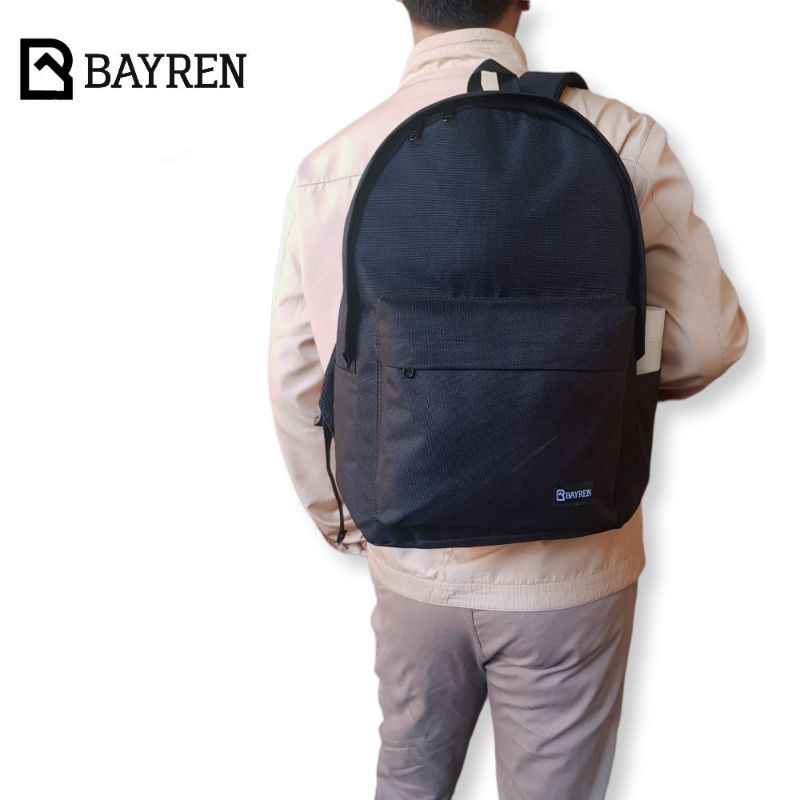 BYR 03 Tas Ransel Bayren Black Series Backpack Laptop Distro Pria Wanita