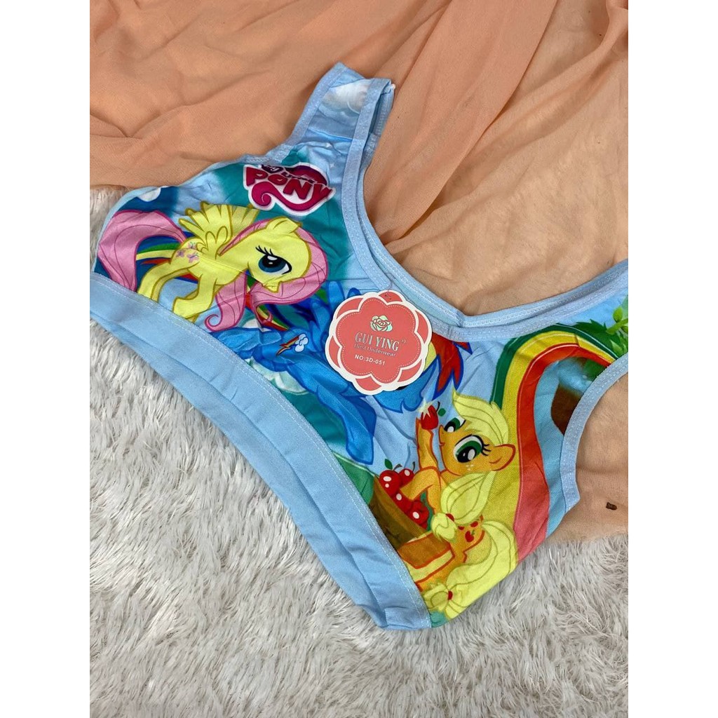 MINISET BH BRA ANAK Perempuan SD SMP REMAJA ABG - Termurah Premium Quality Motif Karakter Tali Lebar