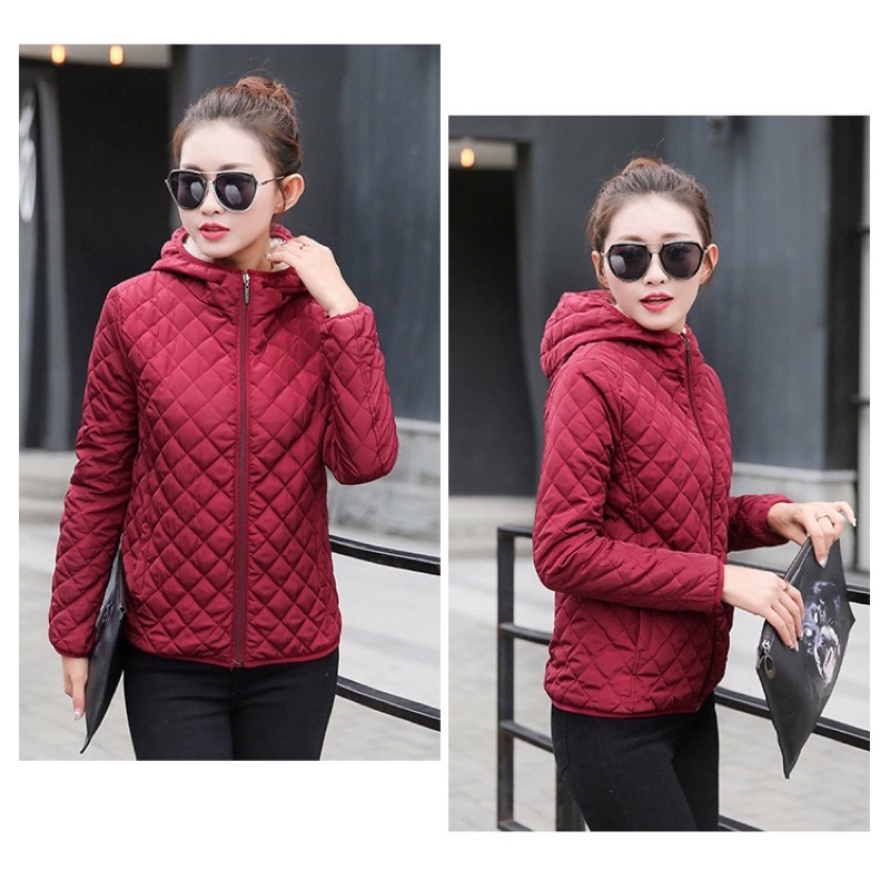 Jaket winter wanita musim dingin jacket hangat nanda import padding padded coat gunung motor murah