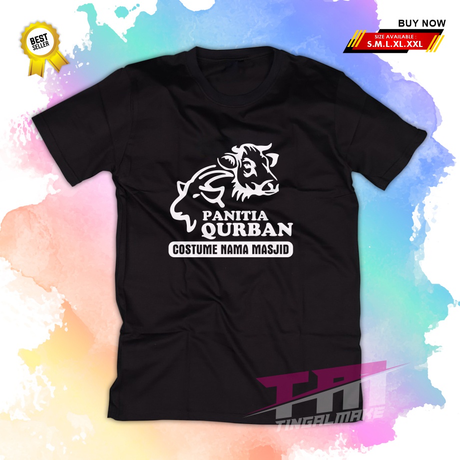 MODEL 5 | COSTUME PANITIA QURBAN TSHIRT | KAOS QURBAN | SABLON SATUAN | TERMURAH - TINGALMAKE