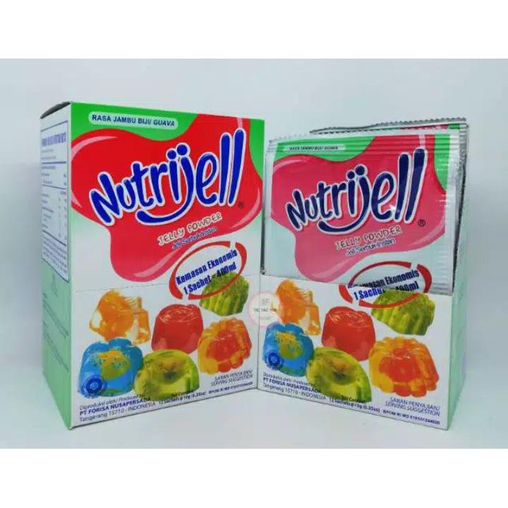 

Aneka Snack Nutrijell Rasa Jambu Biji ( Guava ) 10 gram / Agar agar / Jelly