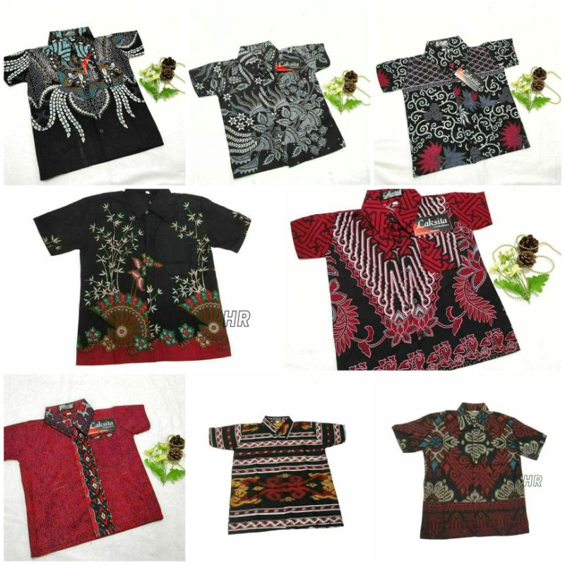 Baju Batik Anak Cowok / Hem Batik anak (usia 1-12th) / batik anak