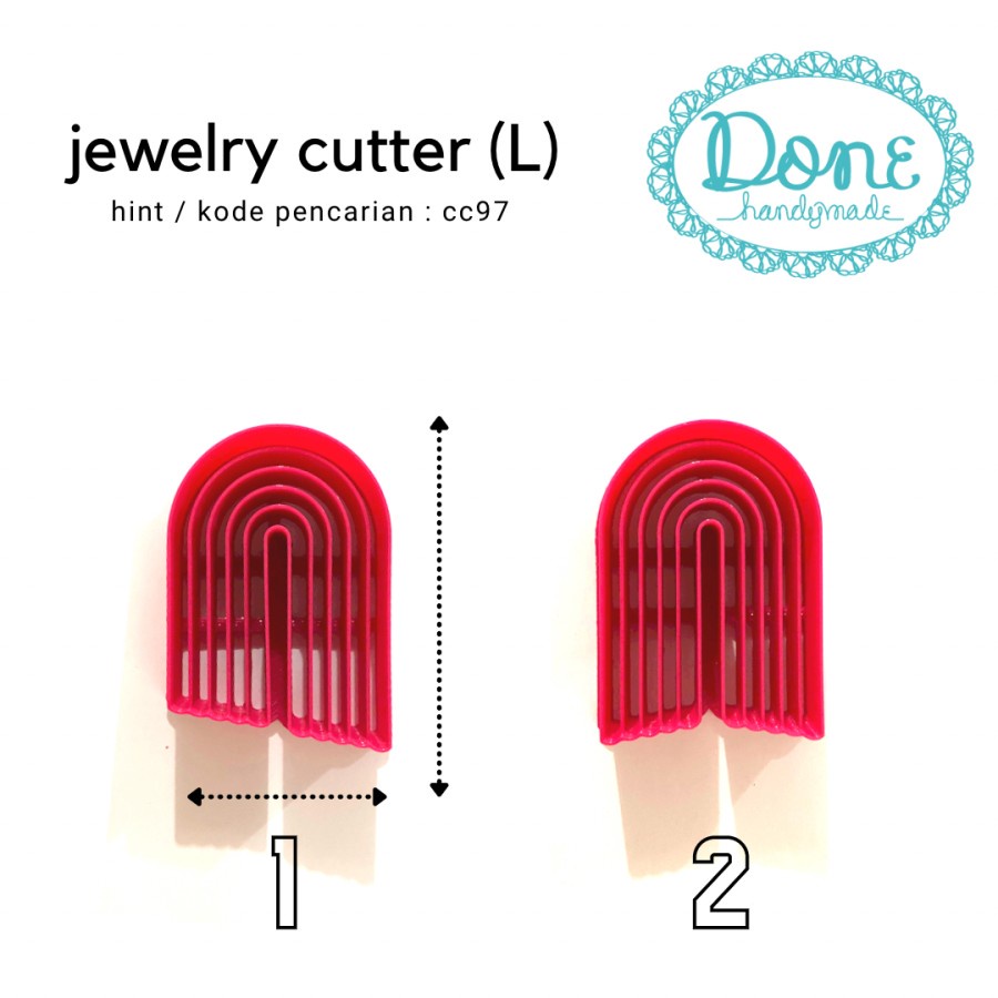 Done handymade Jewelry cutter anting cutter liontin clay tools cc97