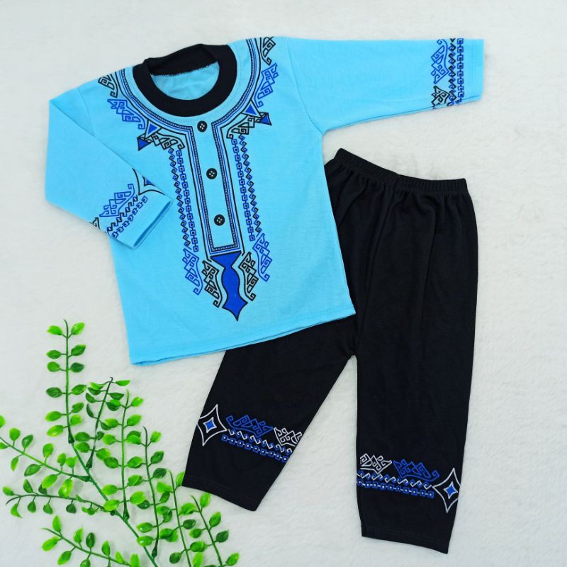 Baju Koko Bayi 0-9bulan, Pakaian Anak Laki-laki, Baju BAyi, Setelan Muslim Anak, Baju Aqiqah