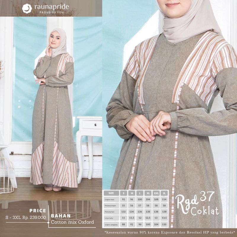 Sarimbit keluarga 11 | Gamis Rauna Raunapride RGD 37 | RGF 11 Biru Abu Grey Coklat | Kemeja koko pendek panjang Rauna RKK 37 Biru Abu Coklat  Rahnem | Couple keluarga Gamis katun adem | Sarimbit Khatulistiwa SR 11 Biru Coklat Abu Grey