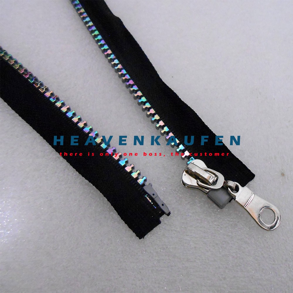 Resleting Zipper Pelangi Rel/Gigi Warna Warni (Rainbow Zipper) Panjang 50 cm