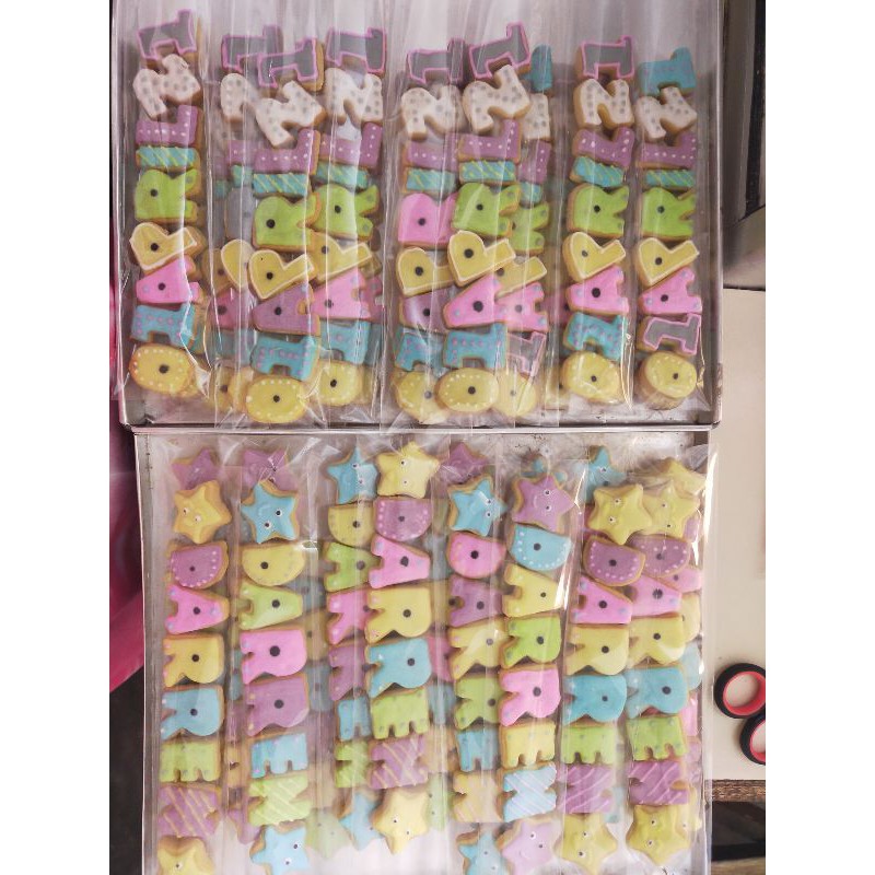 

Cookies Nama Custom Motif (Bisa untuk ucapan Ulang Tahun, Wedding)