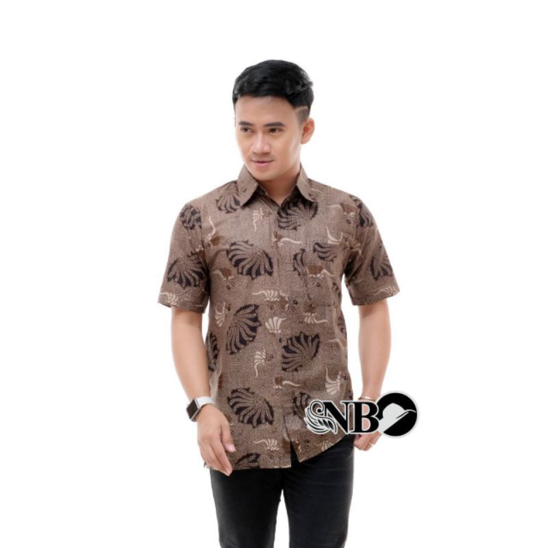 GROSIR  KEMEJA BATIK  .FASHION PRIA TERBARU MODIS TERKINI LENGAN (PANJANG) PENDEK KATUN PRIMA MURAH M L XL XXL