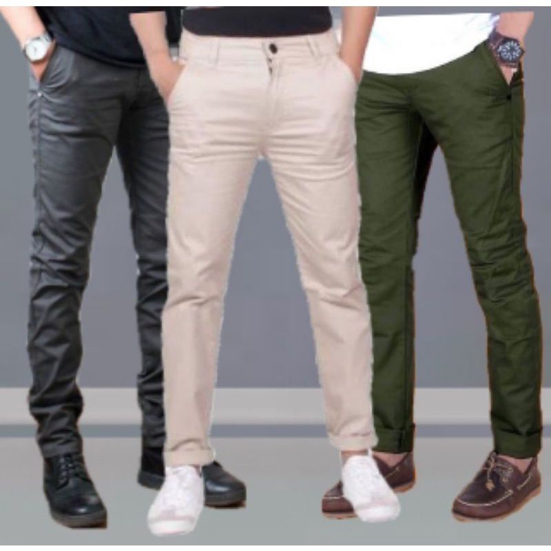 Grade A Premium Celana Chino Twill Scoth pria panjang celana Chino celana kantor celana kerja