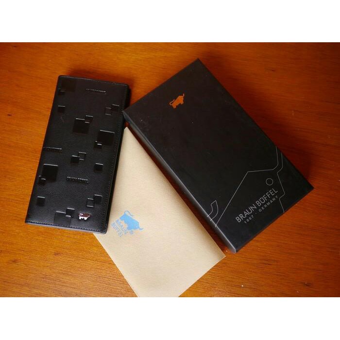 DOMPET KULIT IMPORT PRIA BRAUN BUFFEL BB01-08 BLACK