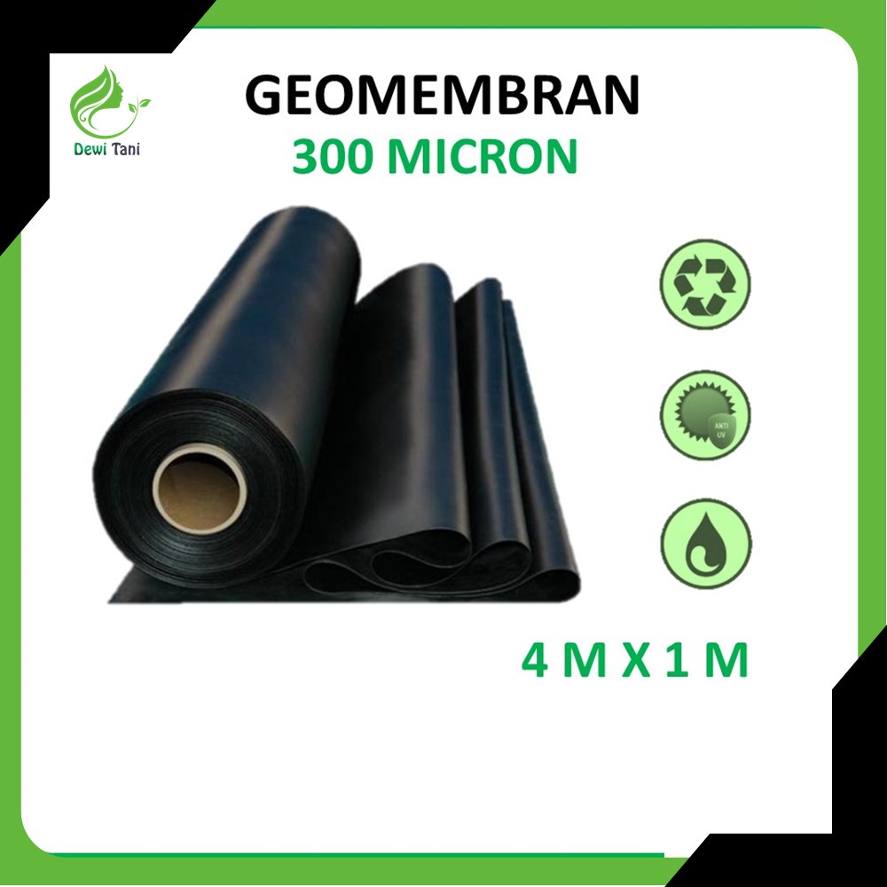 GEOMEMBRAN / PLASTIK HDPE 300 Micron 4 meter