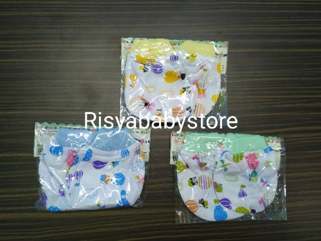 Sarung tangan kaki bayi motif