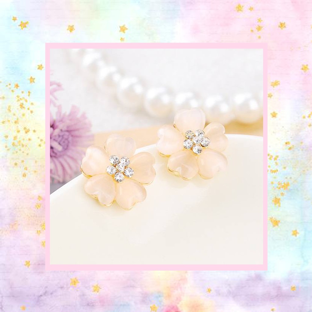 ANTING WANITA / ANTING BUNGA / FLORAL EARRINGS / ANTING KOREA