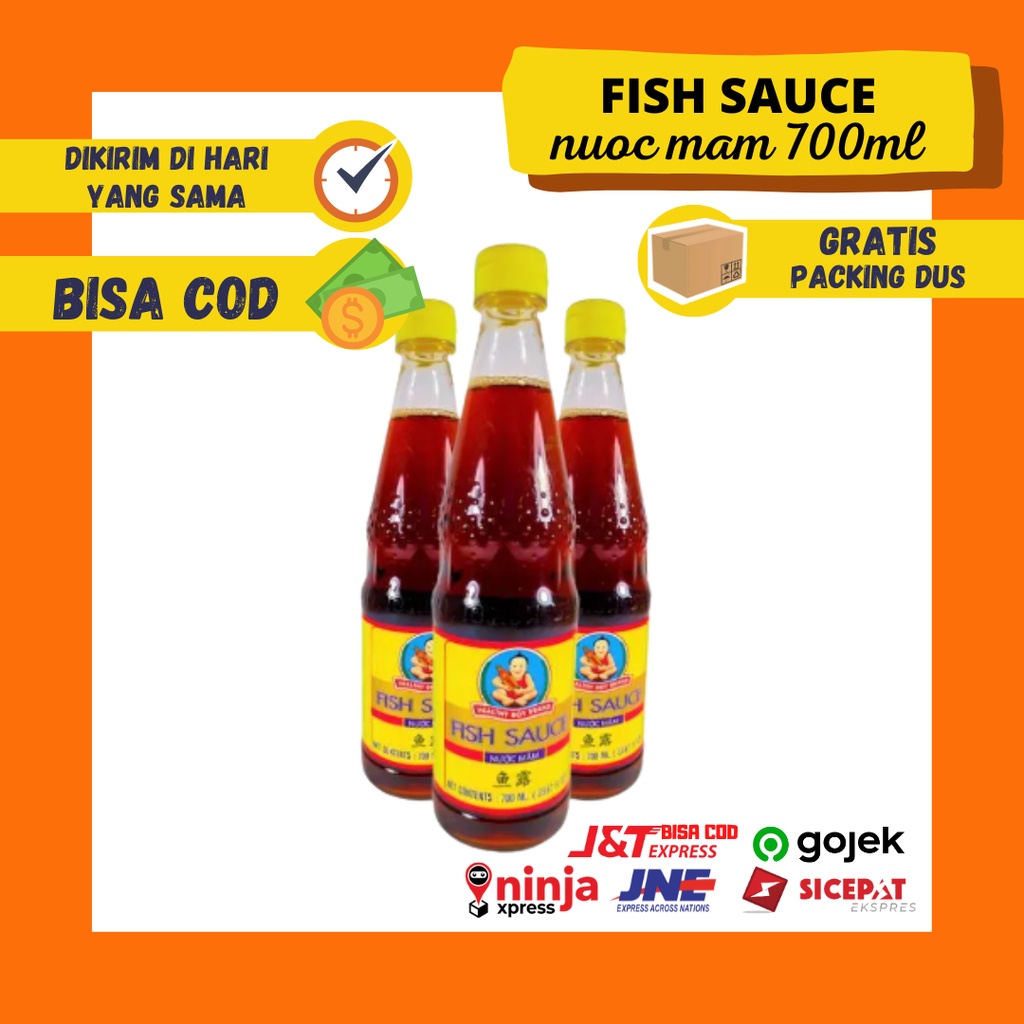 Fish Sauce Nuoc Mam Kecap Ikan Healtyh Boy Brand 700 ml Minyak Ikan dari Thailand