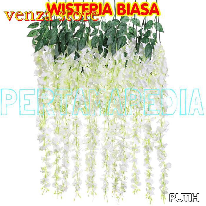 Bunga Wisteria Plastik Bunga Wisteria Palsu Bunga Wisteria Dekorasi