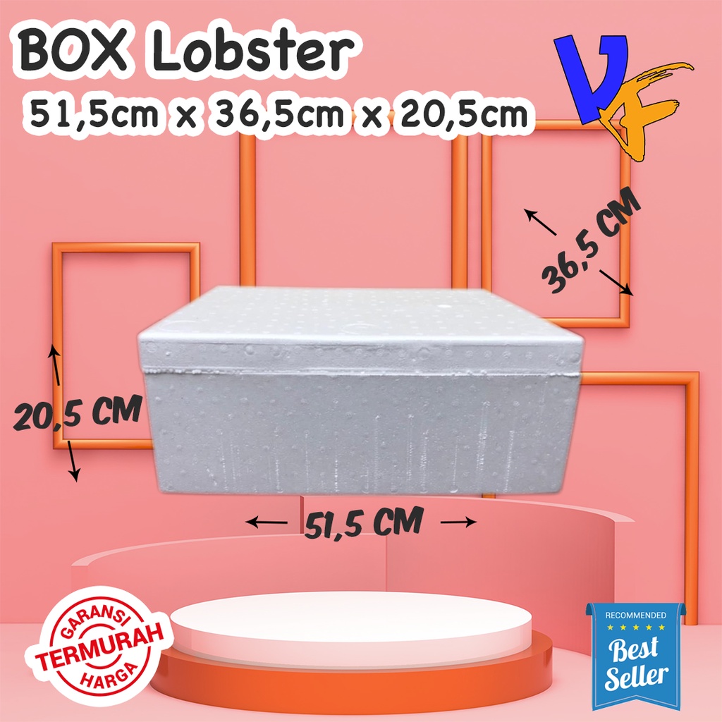 

Box Styrofoam Lobster 51,5 x 36,5 x 20,5cm Box Sterofoam Box Stereofoam Kecil Box Seafood