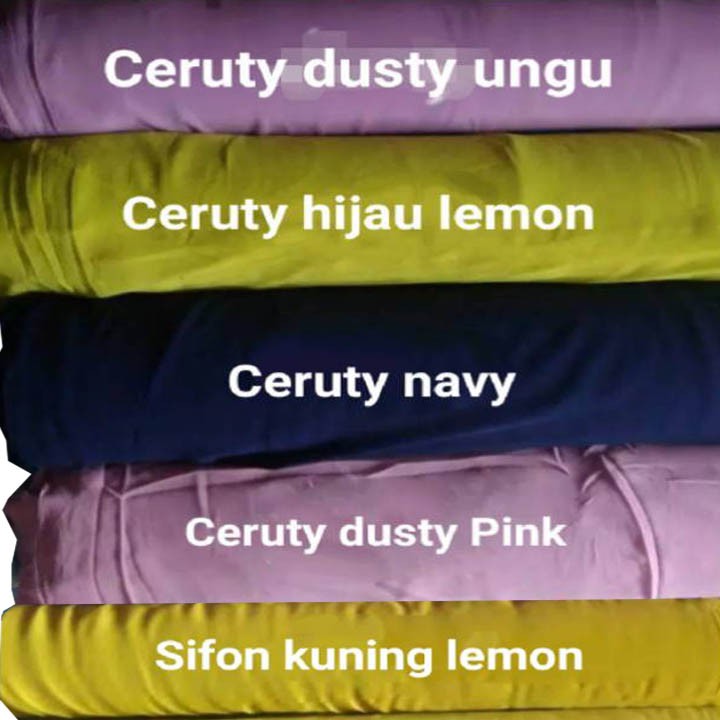 Kain Ceruti Premium Meteran Kain Ceruty Utk Gamis Hijab Khimar Ceruti Babydoll Cerruty Sifon Shopee Indonesia