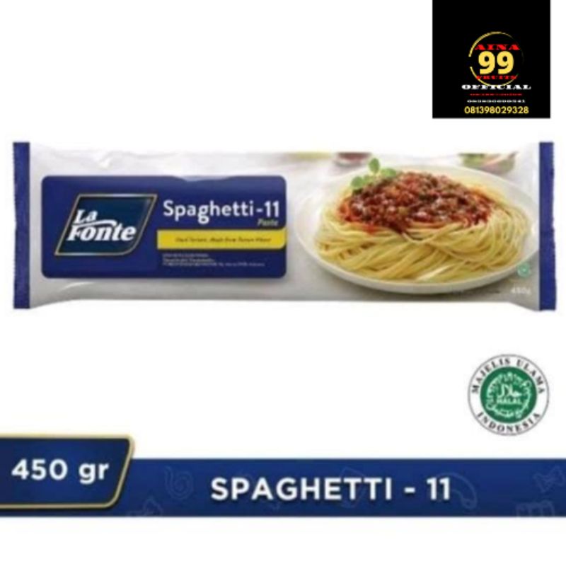 

LA FONTE PASTA SPAGHETTI KEMASAN 450 GR