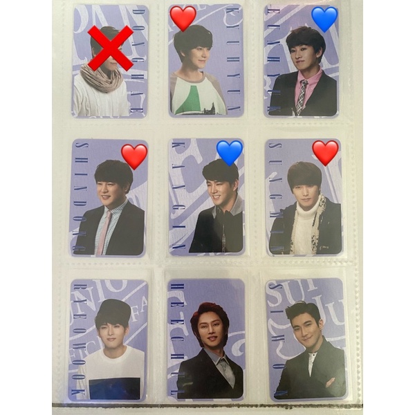 Kyuhyun Eunhyuk Siwon Heechul Leeteuk Ryeowook Donghae Super Junior Photocard PC ELF Japan SET