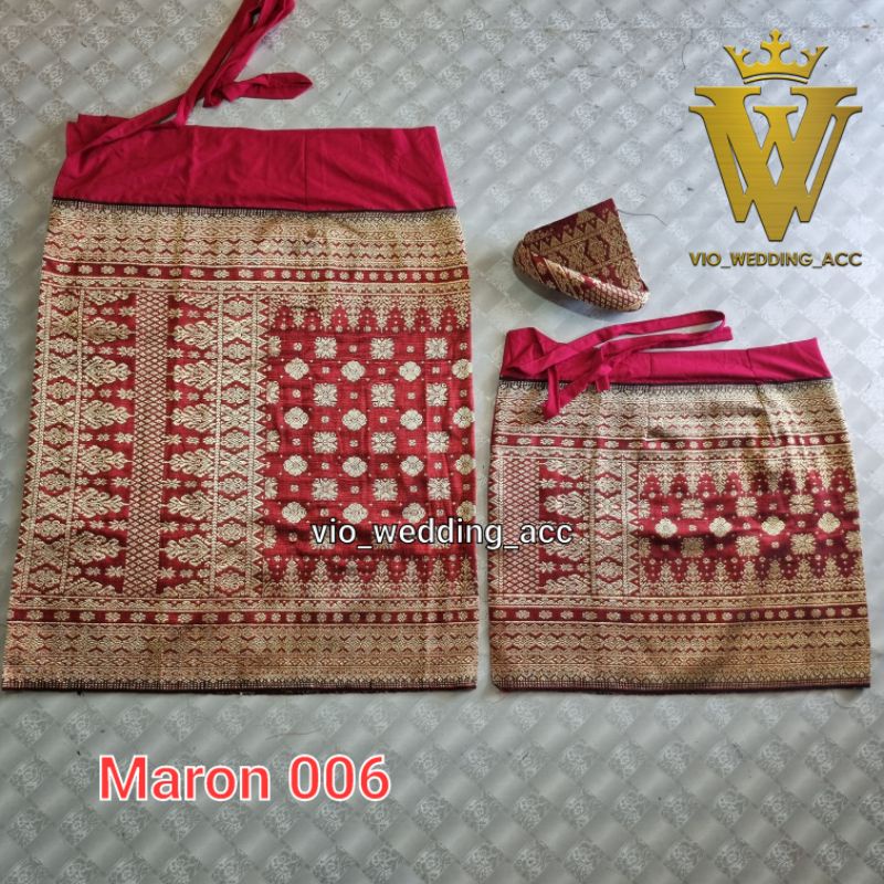 Set Songket palembang siap pakai (tenun asli)