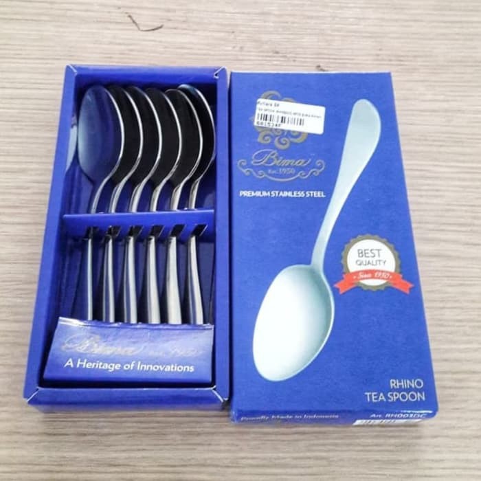 RHINO TEA SPOON BIMA RH003DC SENDOK TEH KECIL BAHAN STAINLESS 6 PCS