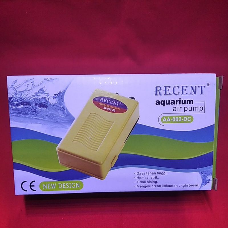 Promo airpump aerator baterai RECENT AA 002 DC