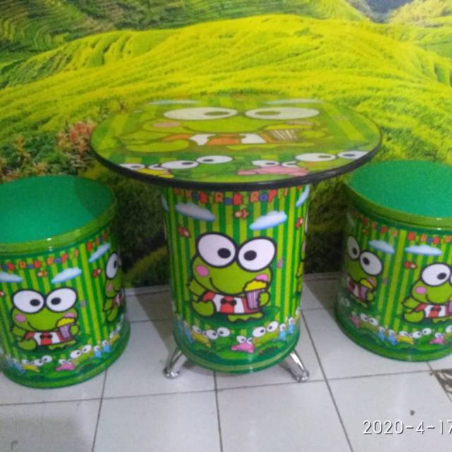 Satu set kursi tong costume  kursi 2 meja 1