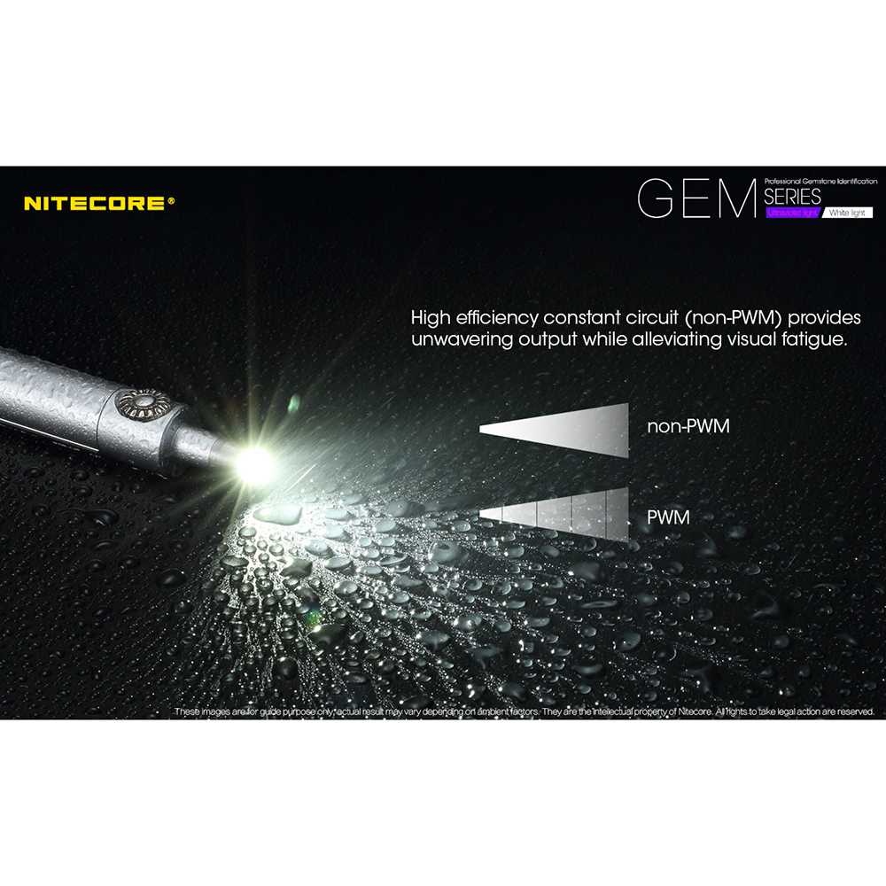 IDN TOOLS - Nitecore GEM8 Senter Indentifikasi Batu Mulia XP-L HI V3 500 Lumens